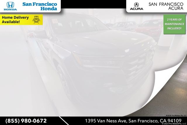 Black (Obsidian Blue Pearl) 2025 Honda Pilot Sport FWD SUV / Crossover Front-Wheel Drive Automatic