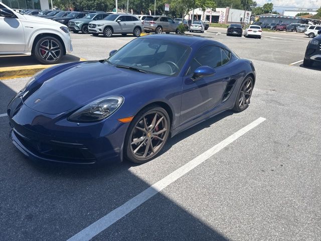 Dark Blue 2025 Porsche 718 Cayman S RWD Coupe Rear-Wheel Drive 7-Speed Automatic