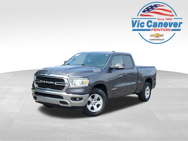 Gray (Granite Crystal Metallic Clearcoat) 2021 RAM 1500 Pickup Truck Four-Wheel Drive 8-Speed Automatic