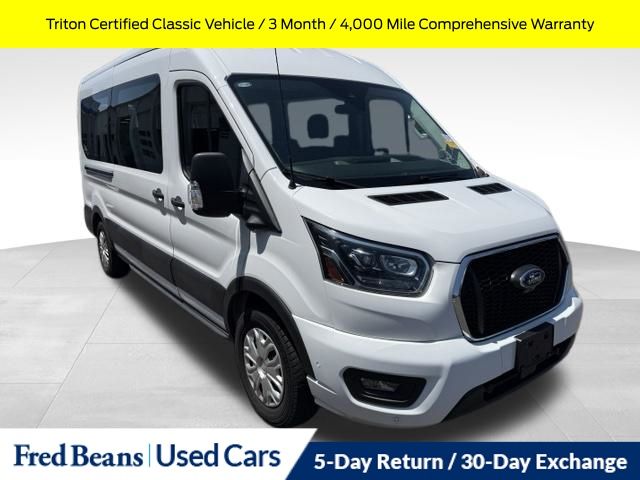 Oxford White 2023 Ford Transit Passenger Van Rear-Wheel Drive