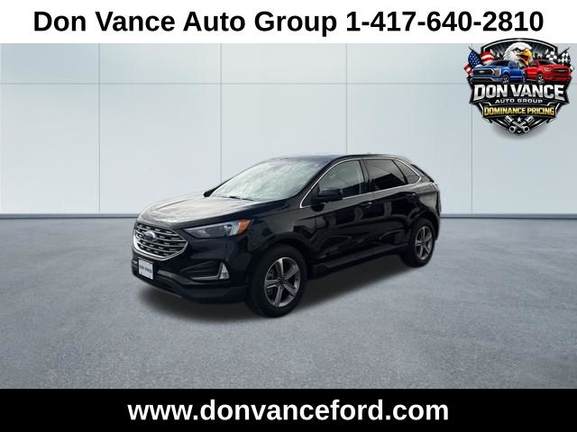 Agate Black Metallic 2022 Ford Edge SEL AWD SUV / Crossover All-Wheel Drive 8-Speed Automatic