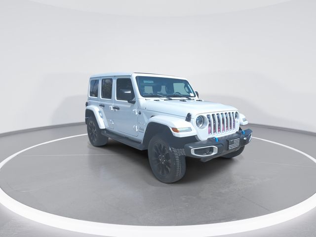 Used 2023 Bright White Clearcoat Jeep Sahara 4xe image 2