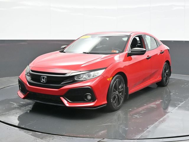 Red 2019 Honda Civic Hatchback Hatchback Front-Wheel Drive Continuously Variable Transmission