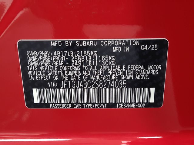 2025 – Subaru – Impreza