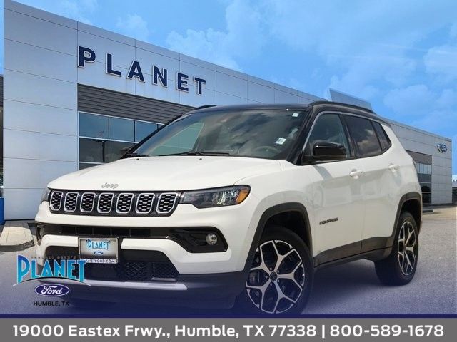 Bright White Clearcoat 2025 Jeep Compass SUV / Crossover Four-Wheel Drive 8-Speed Automatic