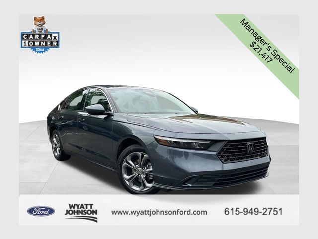Meteorite Gray Metallic 2024 Honda Accord Sedan Front-Wheel Drive Continuously Variable Transmission