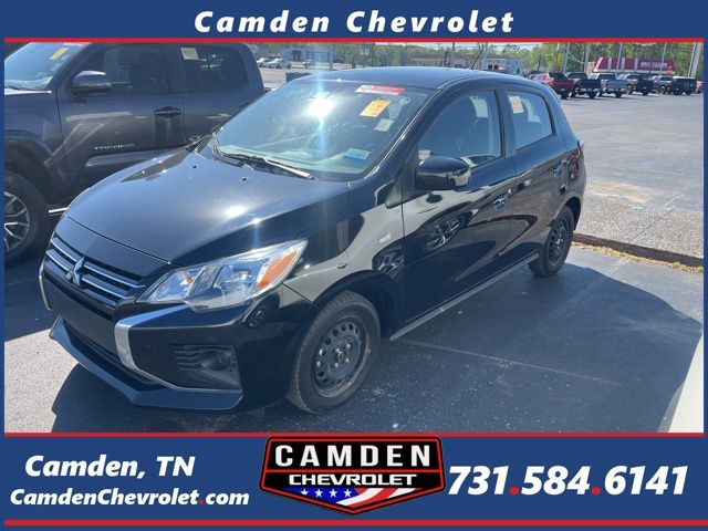 Jet Black Metallic 2024 Mitsubishi Mirage ES FWD Hatchback Front-Wheel Drive Continuously Variable Transmission