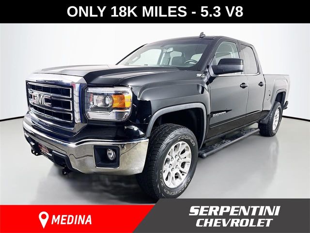 Onyx Black 2014 GMC Sierra 1500 SLE Double Cab 4WD Pickup Truck Four-Wheel Drive 6-Speed Automatic Overdrive