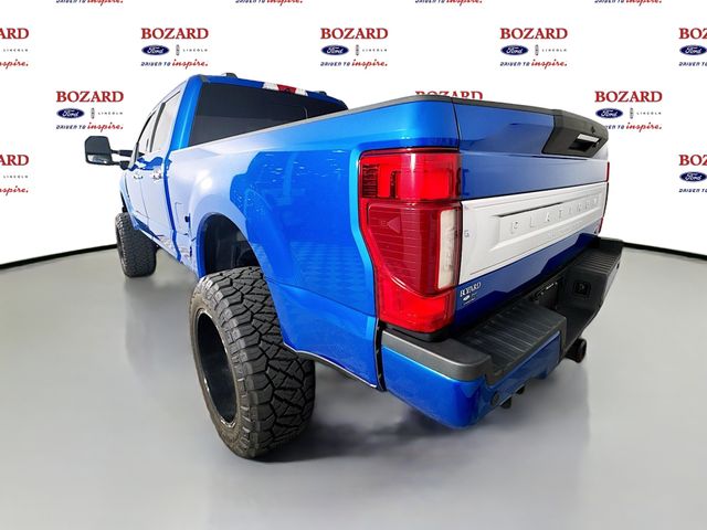 2020 Blue Ford Super Duty F-250 SRW Platinum 4X4 Truck