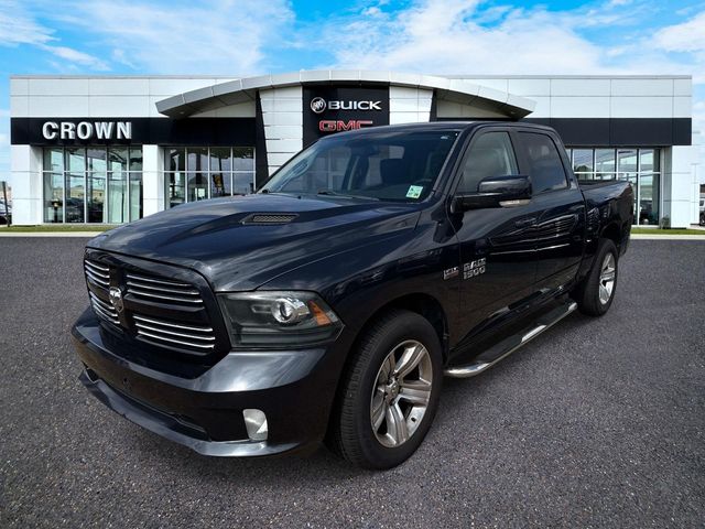 Gray (Maximum Steel Metallic Clearcoat) 2014 RAM 1500 Sport Crew Cab RWD Pickup Truck 4X2 8-Speed Automatic