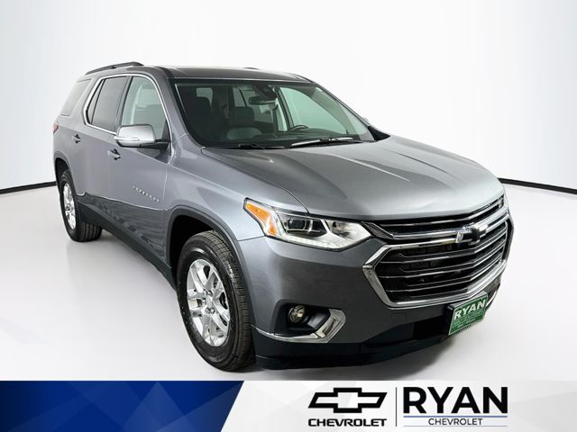 Gray (Satin Steel Metallic) 2021 Chevrolet Traverse SUV / Crossover Four-Wheel Drive 9-Speed Automatic