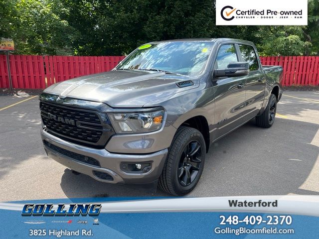 Gray (Granite Crystal Metallic Clearcoat) 2024 RAM 1500 Pickup Truck Four-Wheel Drive 8-Speed Automatic