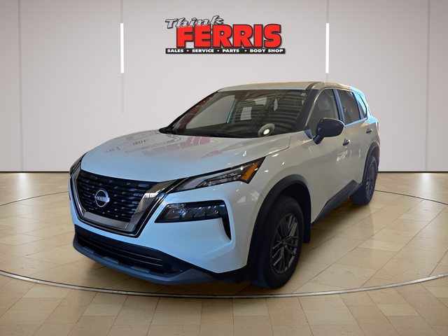 Glacier White 2023 Nissan Rogue S AWD SUV / Crossover All-Wheel Drive Continuously Variable Transmission