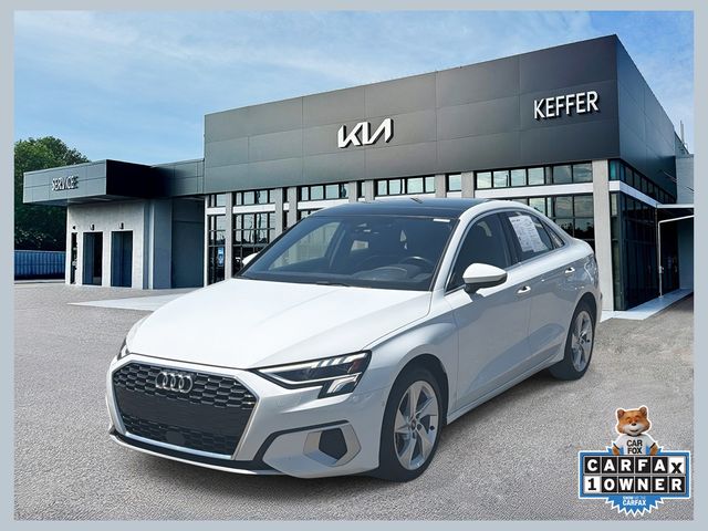 White 2024 Audi A3 Sedan Front-Wheel Drive 7-Speed Automatic