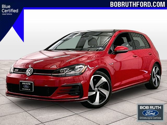 Tornado Red 2019 Volkswagen Golf GTI Hatchback Front-Wheel Drive 7-Speed Dual Clutch