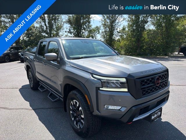 Gray (Gun Metallic) 2024 Nissan Frontier Pickup Truck Four-Wheel Drive 9-Speed Automatic Overdrive