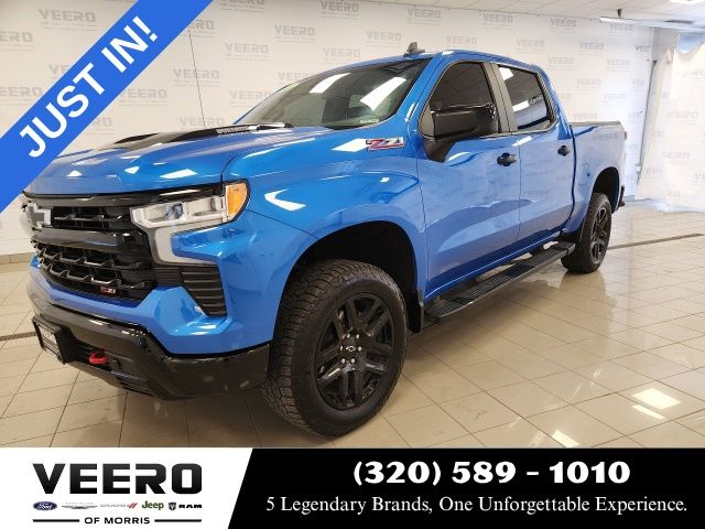 Riptide Blue Metallic 2025 Chevrolet Silverado 1500 Pickup Truck Four-Wheel Drive Automatic
