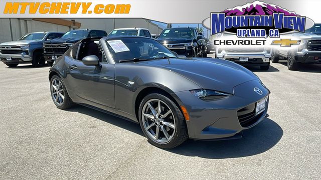 Machine Gray 2017 Mazda MX-5 Miata RF Grand Touring RWD Convertible Rear-Wheel Drive 6-Speed Automatic