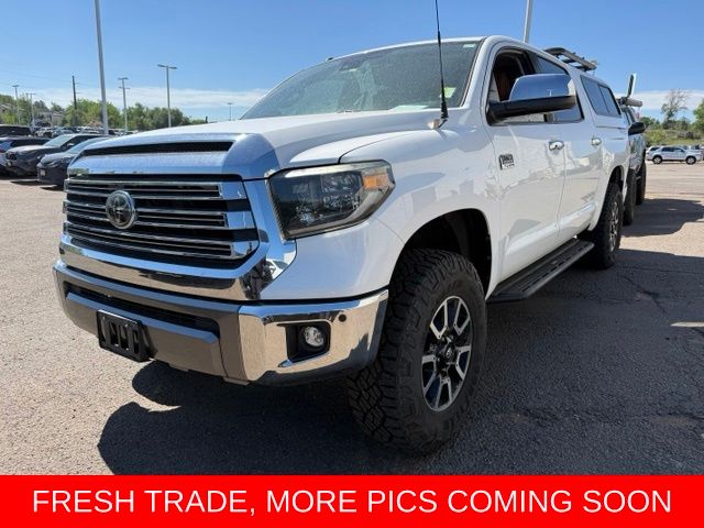Super White 2019 Toyota Tundra 1794 Edition CrewMax 5.7L 4WD Pickup Truck Four-Wheel Drive 6-Speed Automatic
