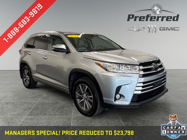 Celestial Silver Metallic 2017 Toyota Highlander SUV / Crossover All-Wheel Drive 8-Speed Automatic