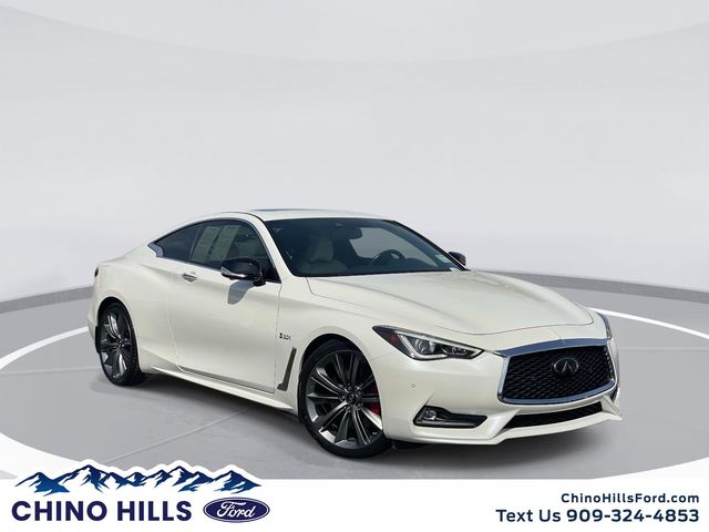 Majestic White 2020 INFINITI Q60 Red Sport 400 Coupe RWD Coupe Rear-Wheel Drive 7-Speed Automatic