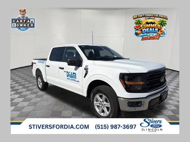 Oxford White 2025 Ford F-150 XLT SuperCrew 4WD Pickup Truck Four-Wheel Drive Automatic