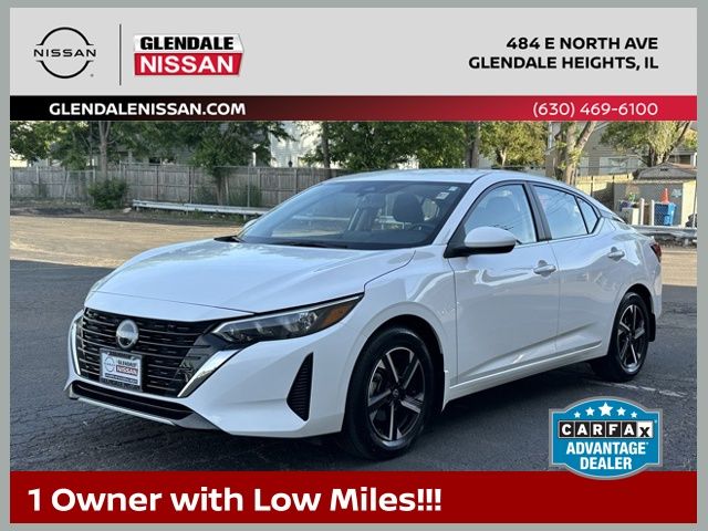White (Fresh Powder) 2025 Nissan Sentra Sedan Front-Wheel Drive Continuously Variable Transmission
