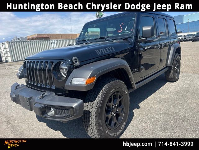 Black Clearcoat 2022 Jeep Wrangler Unlimited Willys 4WD SUV / Crossover Four-Wheel Drive 8-Speed Automatic