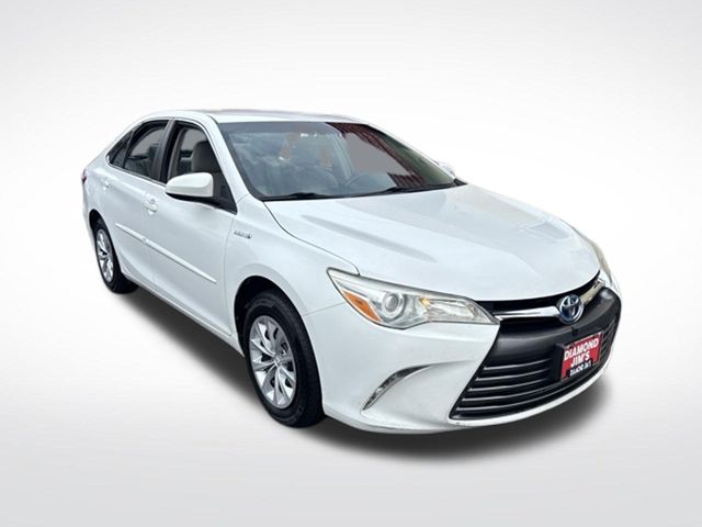 Super White 2017 Toyota Camry Hybrid Sedan Front-Wheel Drive Continuously Variable Transmission