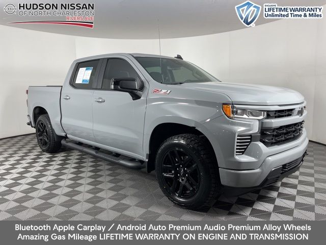 Slate Gray Metallic 2024 Chevrolet Silverado 1500 RST Crew Cab 4WD Pickup Truck Four-Wheel Drive Automatic