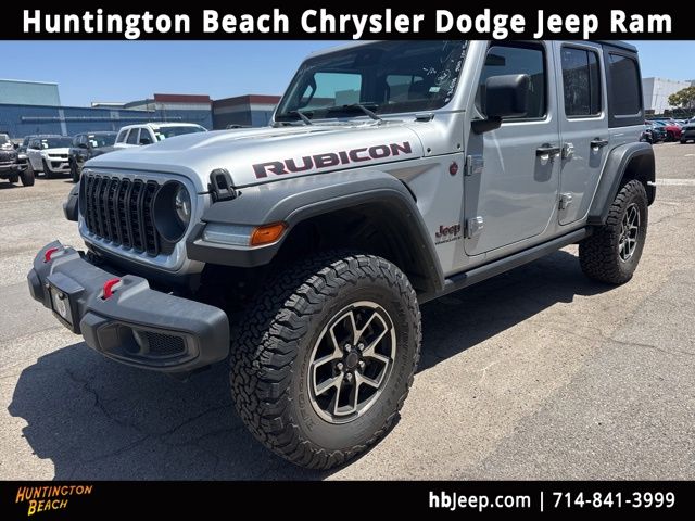 Silver Zynith Clearcoat 2024 Jeep Wrangler Rubicon 4-Door 4WD SUV / Crossover Four-Wheel Drive 8-Speed Automatic