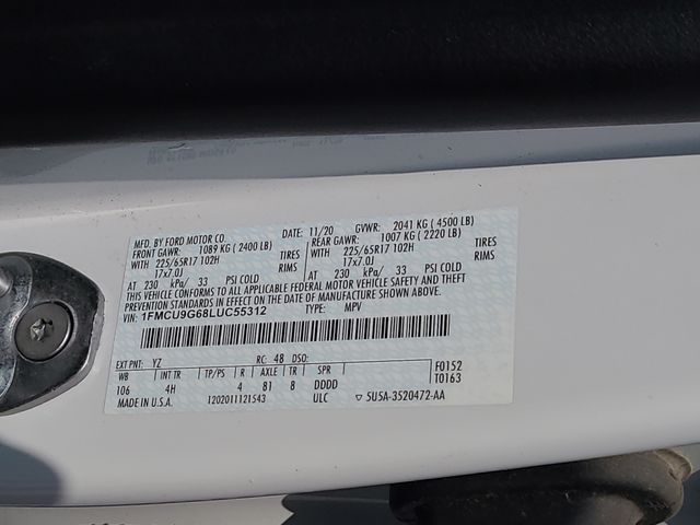 Used 2020 Ford Escape SUV