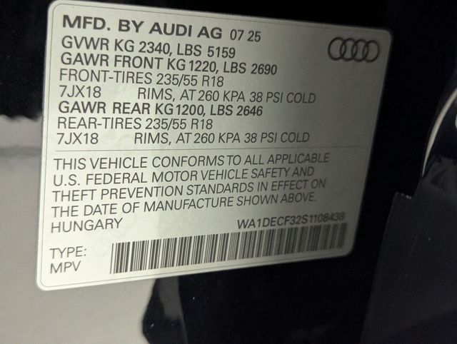 used 2025 Audi Q3 car, priced at $34,481