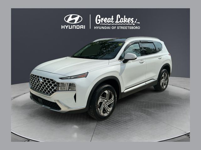 Quartz White 2021 Hyundai Santa Fe SUV / Crossover All-Wheel Drive 8-Speed Automatic