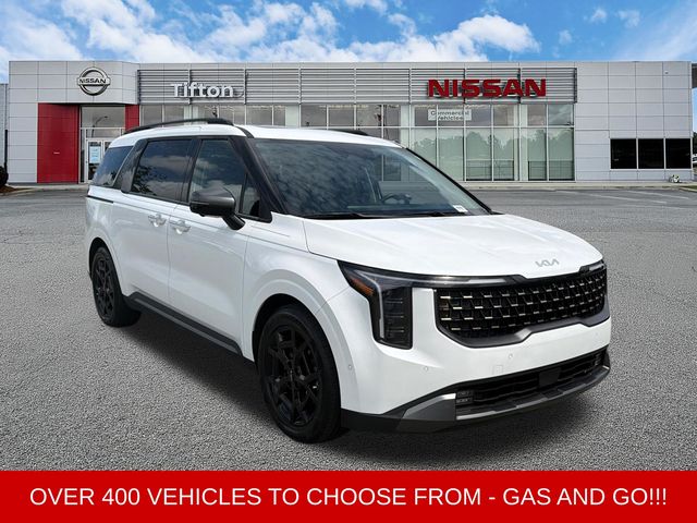 Snow White Pearl 2025 Kia Carnival Minivan Front-Wheel Drive 8-Speed Automatic