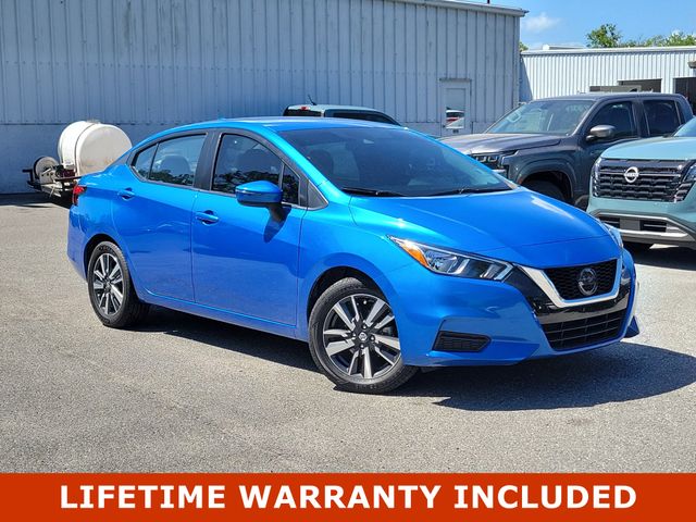 Electric Blue Metallic 2021 Nissan Versa SV FWD Sedan Front-Wheel Drive Continuously Variable Transmission