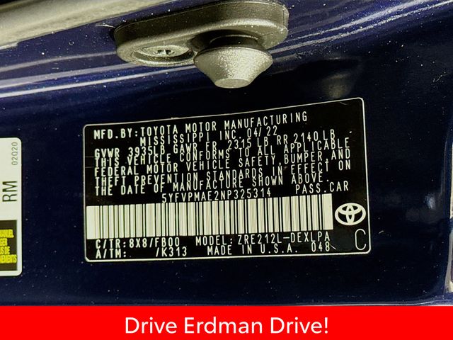 Used 2022 Toyota Corolla Sedan