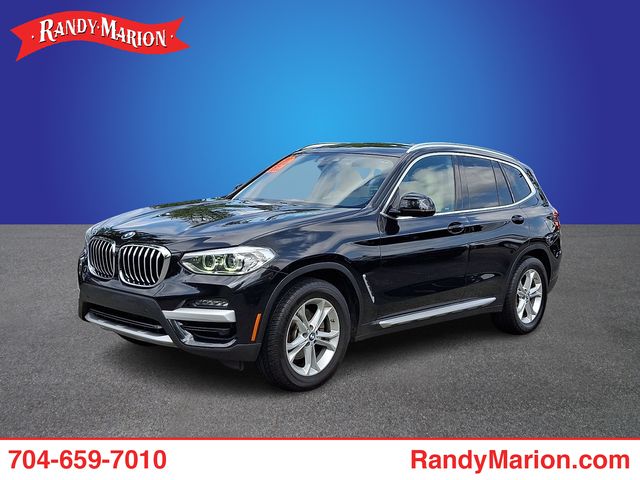 Black Sapphire Metallic 2021 BMW X3 SUV / Crossover Rear-Wheel Drive 8-Speed Automatic
