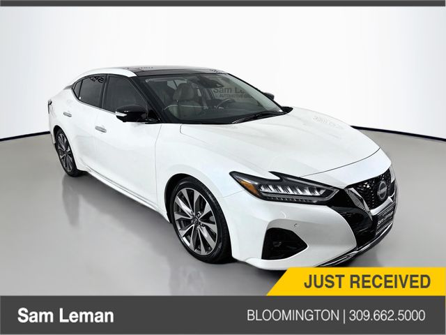 Pearl White Tricoat 2023 Nissan Maxima Sedan Front-Wheel Drive Continuously Variable Transmission