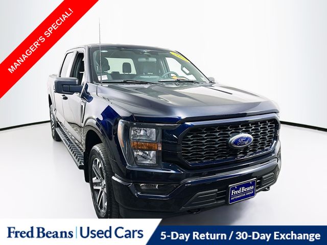 Blue Metallic 2023 Ford F-150 Pickup Truck Four-Wheel Drive Automatic
