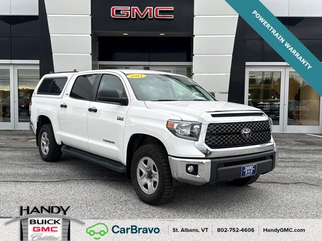 Super White 2021 Toyota Tundra Pickup Truck Four-Wheel Drive 6-Speed Automatic