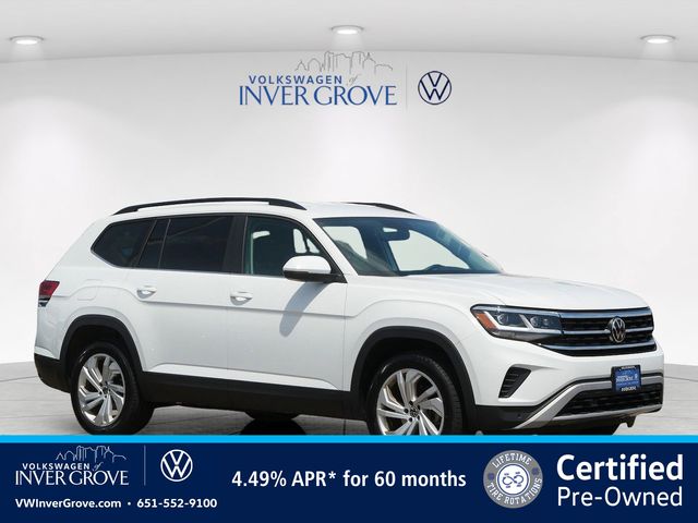 Pure White 2023 Volkswagen Atlas SUV / Crossover All-Wheel Drive 8-Speed Automatic