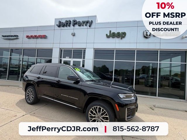 Diamond Black Crystal Pearlcoat 2026 Jeep Grand Cherokee L SUV / Crossover Four-Wheel Drive 8-Speed Automatic