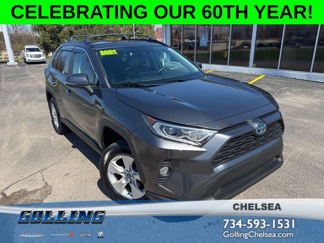 Magnetic Gray Metallic 2021 Toyota RAV4 Hybrid XLE AWD SUV / Crossover All-Wheel Drive Continuously Variable Transmission