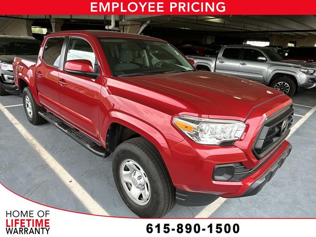 Barcelona Red Metallic 2022 Toyota Tacoma SR I4 Double Cab RWD Pickup Truck 4X2 6-Speed Automatic