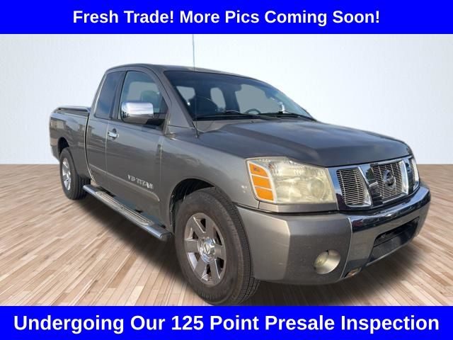 Gray 2007 Nissan Titan King Cab XE Pickup Truck Rear-Wheel Drive 5-Speed Automatic