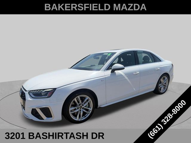 Arkona White 2024 Audi A4 Sedan All-Wheel Drive 7-Speed Automatic