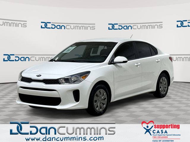 Clear White 2020 Kia Rio Sedan Front-Wheel Drive Continuously Variable Transmission