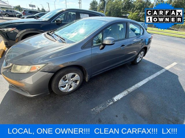 Polished Metal Metallic 2013 Honda Civic Sedan Front-Wheel Drive 5-Speed Automatic