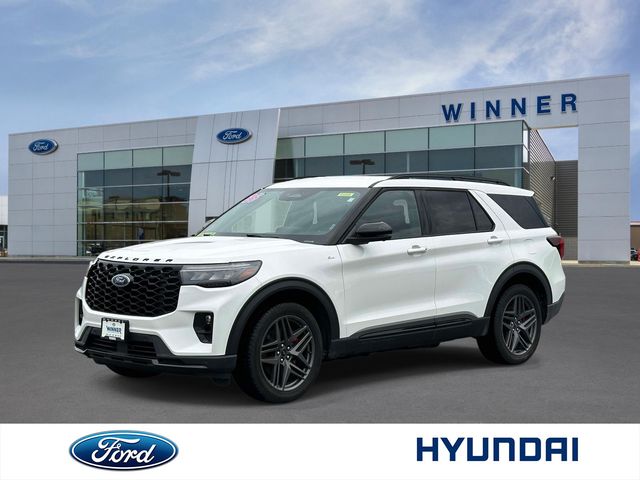 White Metallic 2025 Ford Explorer SUV / Crossover All-Wheel Drive Automatic